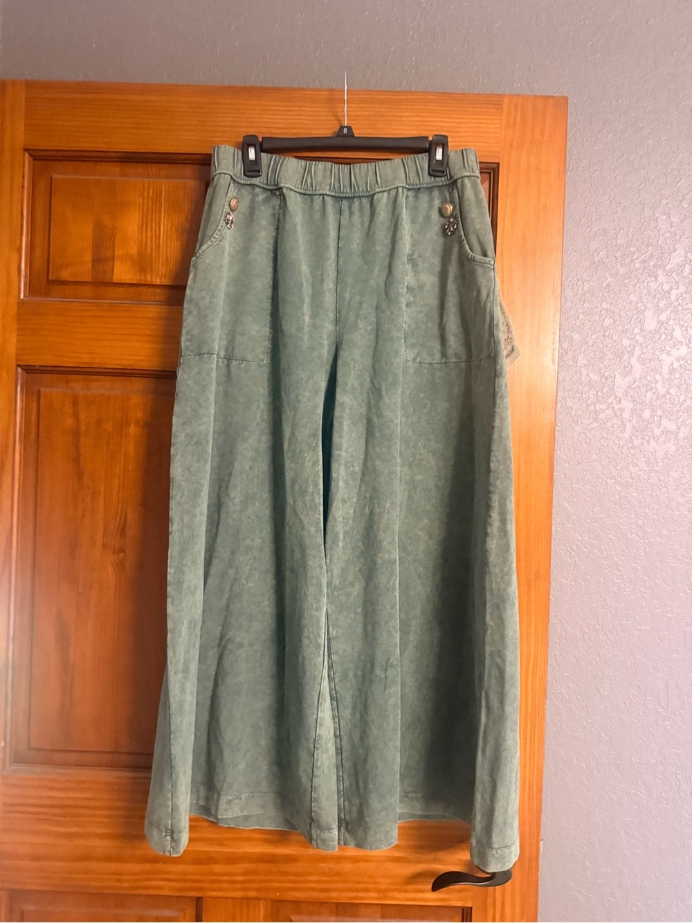 Aratta Wide-Leg Pants in Sage Green
